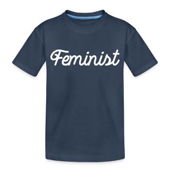 ansage girl women geburtstagsgeschenk spaß smylie - Kinder Premium Bio T-Shirt - Navy - Vorne