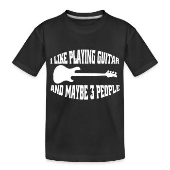 Guitarist Band Music Guitar Musician Guitarist - Kids' Premium Organic T-Shirt - black - Front