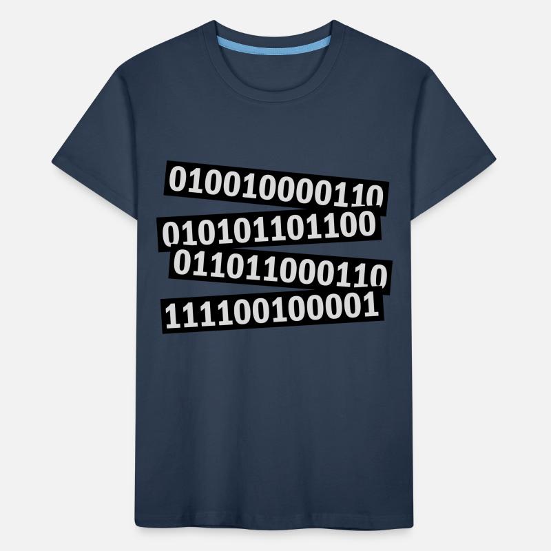 Langage de programme de code binaire T-shirt bio Premium Enfant