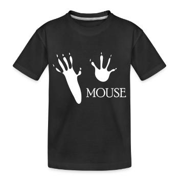 CHIEN CHAT ANIMAL Souris - T-shirt bio Premium Enfant - noir - Devant