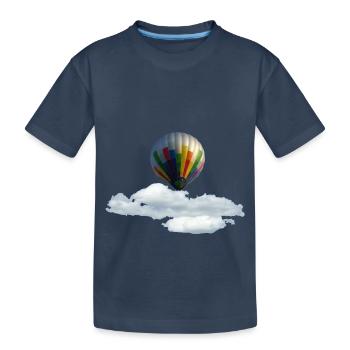 Heissluftballon - Kinder Premium Bio T-Shirt - Navy - Vorne