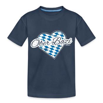 Ober Bazi - Kinder Premium Bio T-Shirt - Navy - Vorne