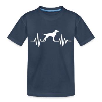 English Pointer - T-shirt bio Premium Enfant - bleu marine - Devant