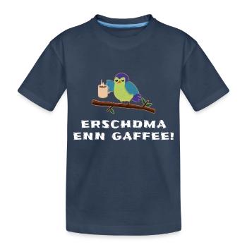 Sachsen Gaffee - Kinder Premium Bio T-Shirt - Navy - Vorne