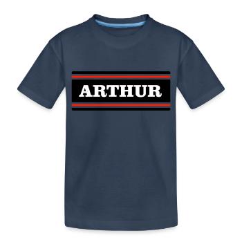 ARTHUR - Kinder Premium Bio T-Shirt - Navy - Vorne
