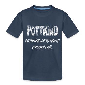 Ruhrpott Kind - Kinder Premium Bio T-Shirt - Navy - Vorne
