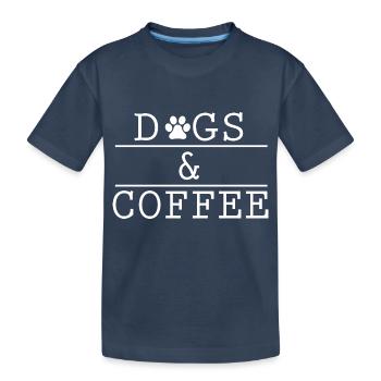 Hund Dog - Kinder Premium Bio T-Shirt - Navy - Vorne