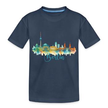 Horizon de Berlin - T-shirt bio Premium Enfant - bleu marine - Devant