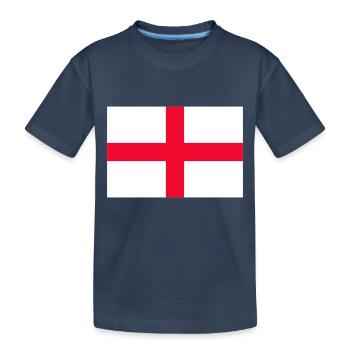 England - Kinder Premium Bio T-Shirt - Navy - Vorne