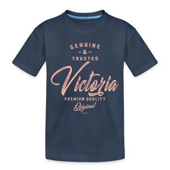VICTORIA - T-shirt bio Premium Enfant - bleu marine - Devant