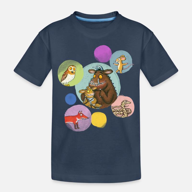 Der Grüffelo Freunde Bubbles - Kinder Premium Bio T-Shirt - Navy