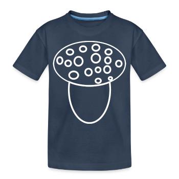 Pilz - Kinder Premium Bio T-Shirt - Navy - Vorne
