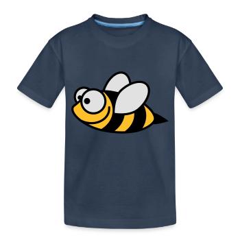 bienchen_3c - Kinder Premium Bio T-Shirt - Navy - Vorne