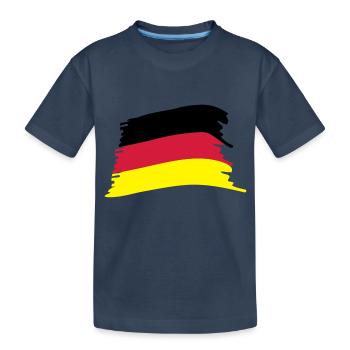 '-Flagge - Kinder Premium Bio T-Shirt - Navy - Vorne