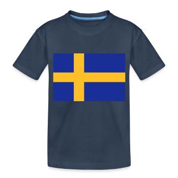 drapeau_suede - Kinder Premium Bio T-Shirt - Navy - Vorne