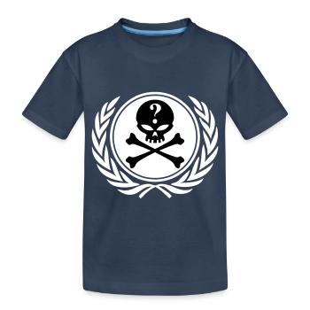 anonymous skull - T-shirt bio Premium Enfant - bleu marine - Devant