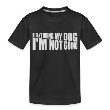 Citation Apportez mon chien - T-shirt bio Premium Enfant - noir - Devant