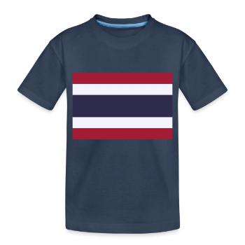 Thailand flag / Drapeau Thaïlande - T-shirt bio Premium Enfant - bleu marine - Devant