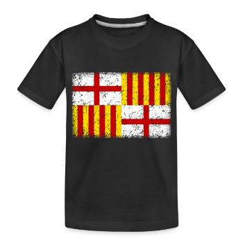 Barcelona - Kids' Premium Organic T-Shirt - black - Front