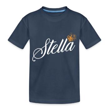Stella Nom pour Femme Enfant Tout-petit - Stella - T-shirt bio Premium Enfant - bleu marine - Devant