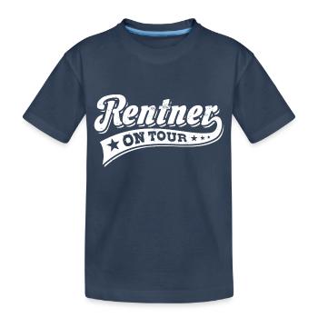 Rentner on Tour - Ruhestand - Pension - Kinder Premium Bio T-Shirt - Navy - Vorne