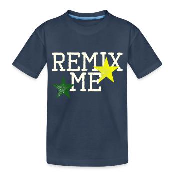 Remix me - Kids' Premium Organic T-Shirt - navy - Front