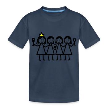 Hen Birthday - Kids' Premium Organic T-Shirt - navy - Front