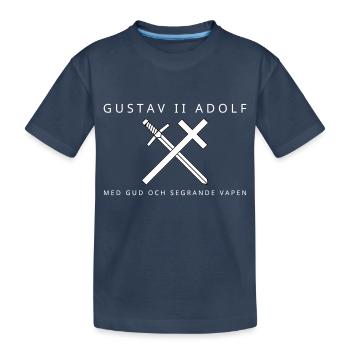 Gustav II. Adolf - Kinder Premium Bio T-Shirt - Navy - Vorne