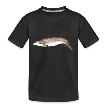 Zifio - Beaked whales - Baleine à bec - Kids' Premium Organic T-Shirt - black - Front