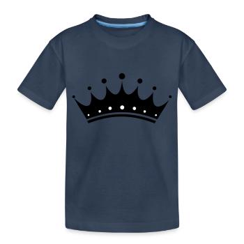 Couronne - T-shirt bio Premium Enfant - bleu marine - Devant