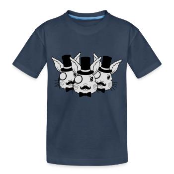 Amis de l’équipe Sir Hasen - T-shirt bio Premium Enfant - bleu marine - Devant