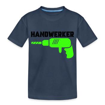 handwerker - Kinder Premium Bio T-Shirt - Navy - Vorne
