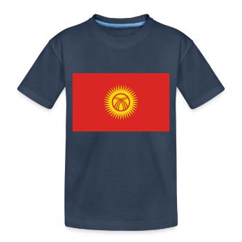 Kirgistan - Kinder Premium Bio T-Shirt - Navy - Vorne