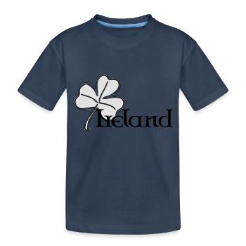 Irland - Kinder Premium Bio T-Shirt - Navy - Vorne