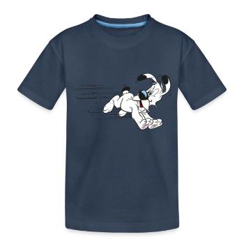 Asterix - Idéfix - T-shirt bio Premium Enfant - bleu marine - Devant