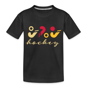 Logo de hockey - T-shirt bio Premium Enfant - noir - Devant