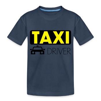 Conducteur de taxi - T-shirt bio Premium Enfant - bleu marine - Devant