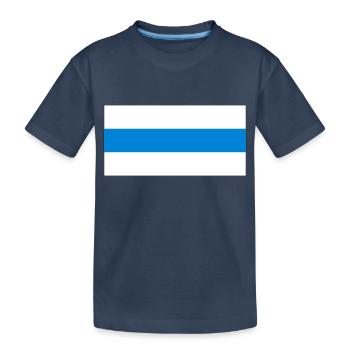 Drapeau antiguerre russe - T-shirt bio Premium Enfant - bleu marine - Devant
