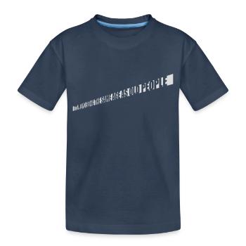 être âgé - T-shirt bio Premium Enfant - bleu marine - Devant