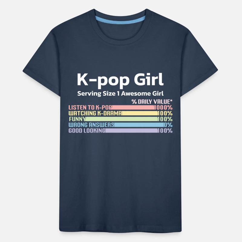 K-Pop Corée Pop Pop Musique Sud Corée Du Sud Musique coréenne T-shirt bio Premium Enfant