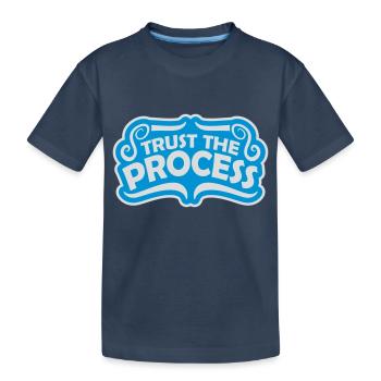 faire confiance au processus Devis - T-shirt bio Premium Enfant - bleu marine - Devant