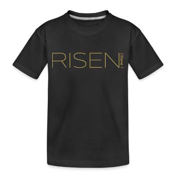 RISEN - Col/3:1 - T-shirt bio Premium Enfant - noir - Devant