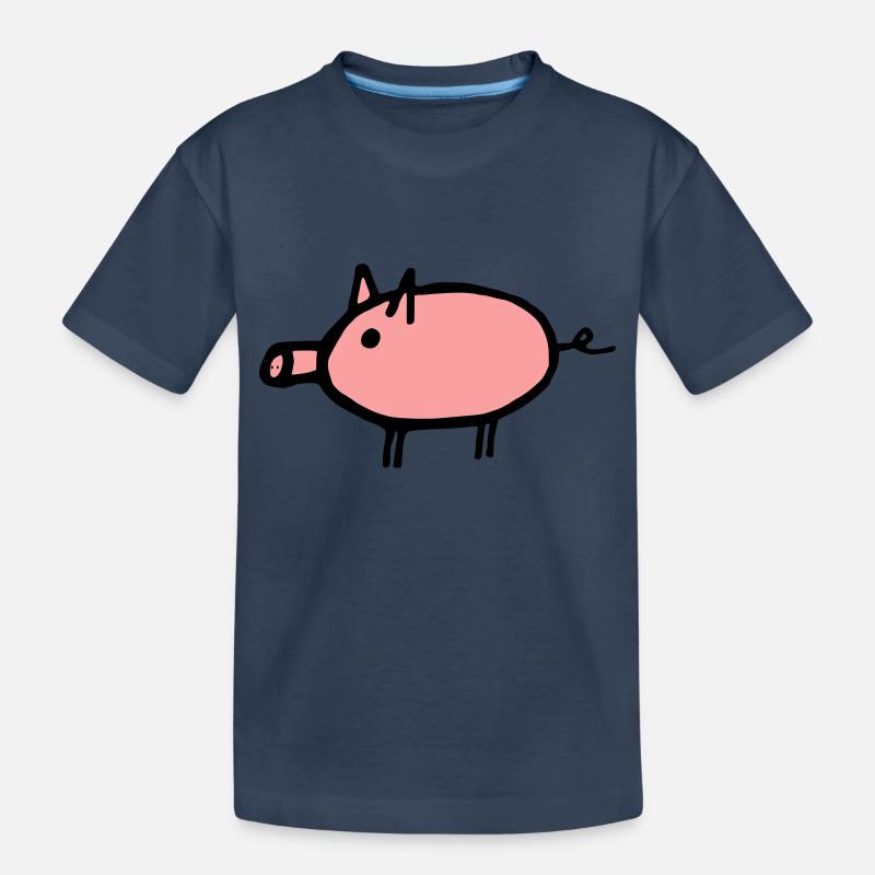 Cochon - T-shirt bio Premium Enfant - bleu marine