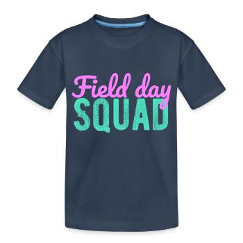 Équipe de jour sur le terrain - T-shirt bio Premium Enfant - bleu marine - Devant