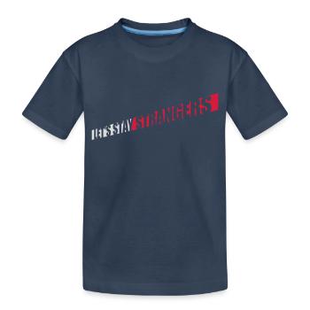 Citation Restons Strangers - T-shirt bio Premium Enfant - bleu marine - Devant