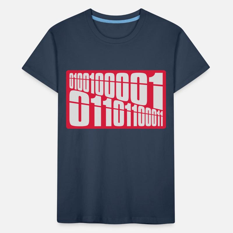 Binär Code Programm Sprache Kinder Premium Bio T-Shirt