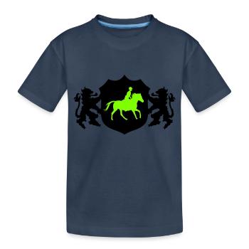 Ride - Kids' Premium Organic T-Shirt - navy - Front