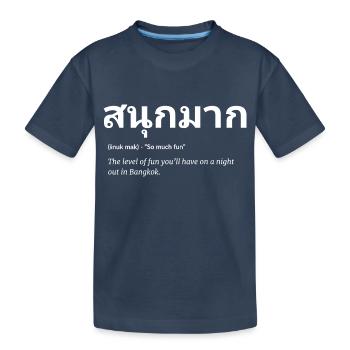 Thaïlande Bangkok - T-shirt bio Premium Enfant - bleu marine - Devant