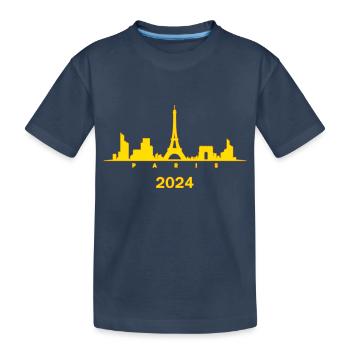 Paris Capitale France - T-shirt bio Premium Enfant - bleu marine - Devant