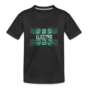 Electro Techno Rave DJ Festival - T-shirt bio Premium Enfant - noir - Devant